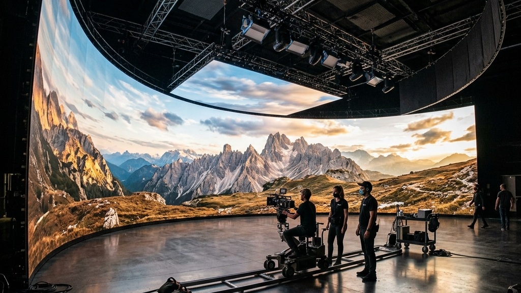 LED Volume — Full crew commercial shoot